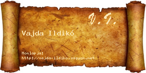 Vajda Ildikó névjegykártya
