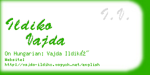 ildiko vajda business card